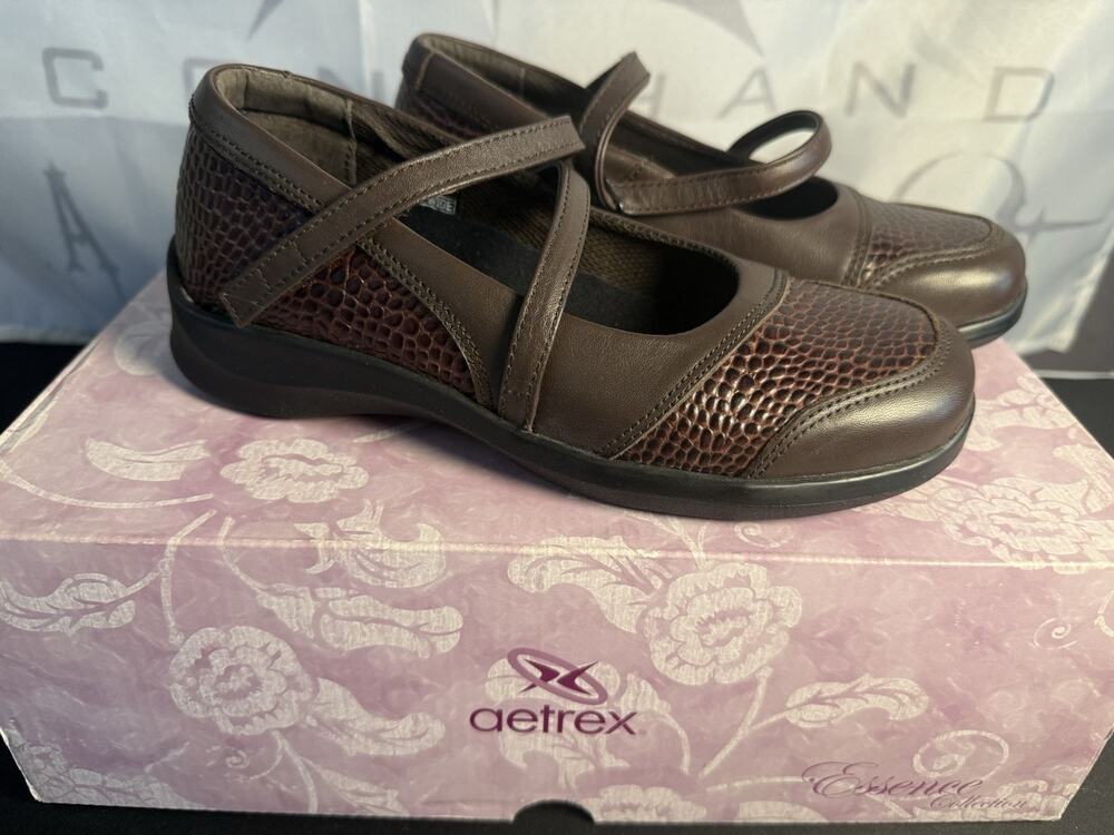 Aetrex Essence Julia Mary Jane Orthotic Comfort Shoes Womens Size 4.5W MSRP $130